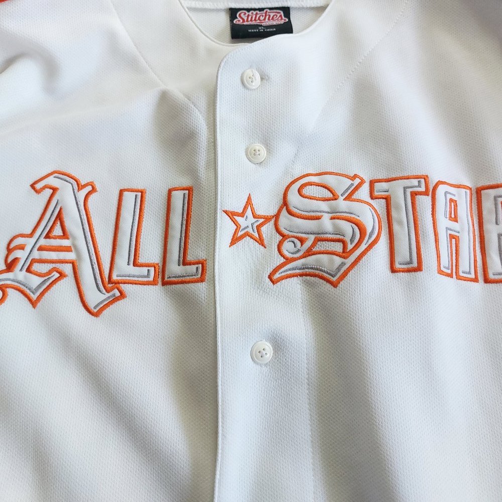 Vintage 2005 Stitches All Start Game Detroit Tigers Baseball Jersey Size XL - Picture 9 of 10